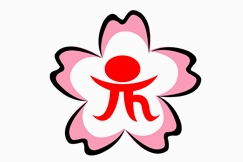 상징마크 : 벚꽃, 아이들, 진해(J h), 유치원의 ‘유’